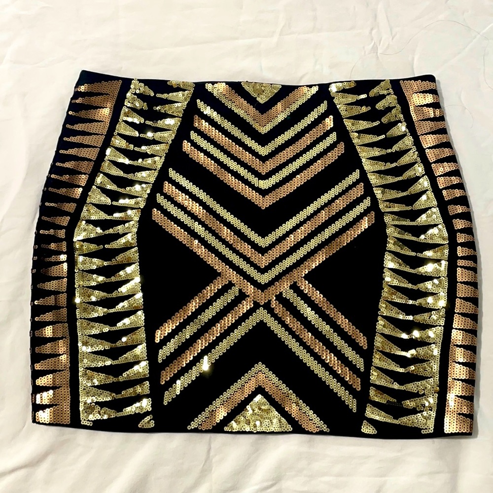 EXPRESS| Sequined Skirt